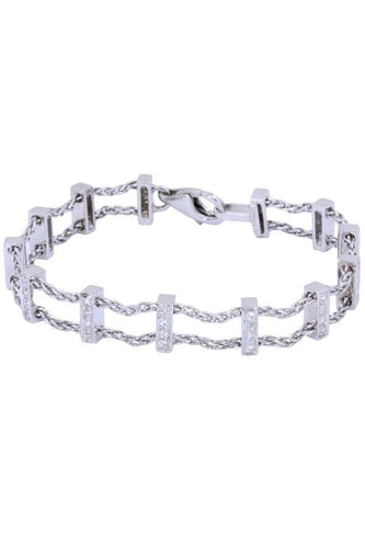 Bracelet BRACELET BARRETTES MODERNE DIAMANTS 58 Facettes 067591