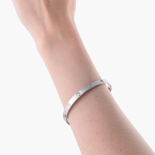 Bracelet Bracelet LOVE CARTIER or blanc Diamants 58 Facettes