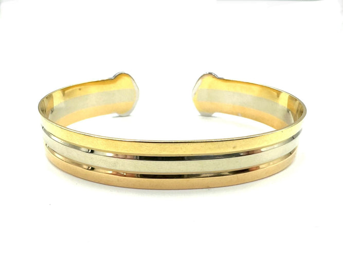 Bracelet CARTIER. Collection Double C, bracelet 3ors et diamants (full set) 58 Facettes