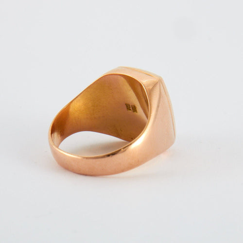 Bague 62 Chevalière Or Rose 58 Facettes