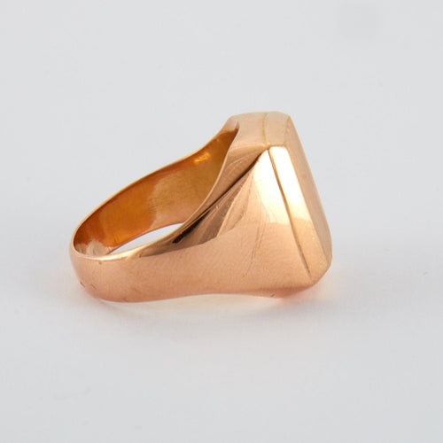 Bague 62 Chevalière Or Rose 58 Facettes