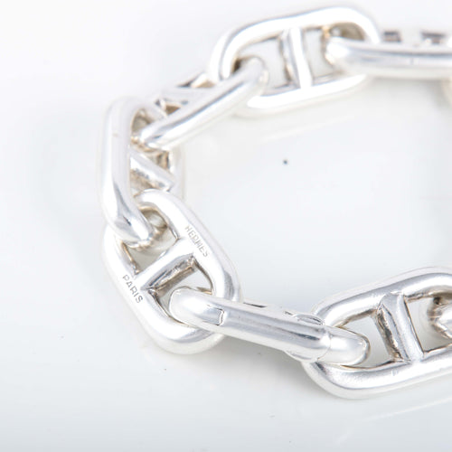 Bracelet Bracelet gourmette Hermès chaîne d'ancre 58 Facettes 8400
