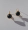 Boucles d'oreilles Boucles d’oreilles dormeuses anciennes jais 58 Facettes