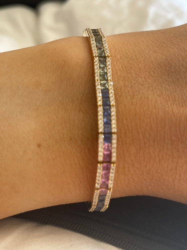 Bracelet Bracelet arc en ciel 58 Facettes