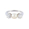 Bague 58 Bague Perle et Diamants 58 Facettes
