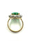 Bague Bague Or Emeraude Diamants 58 Facettes