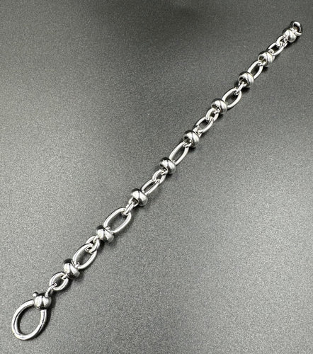 Bracelet POMELLATO. Bracelet Maillons Or Blanc 58 Facettes