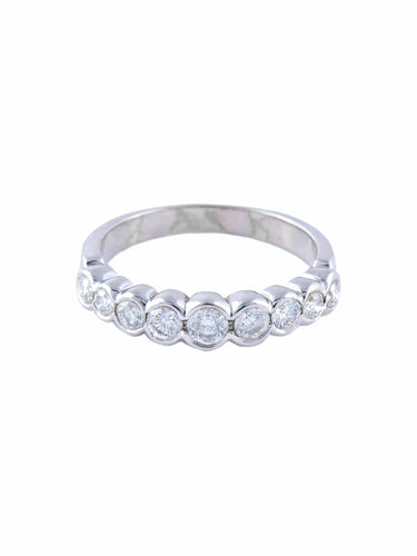 Bague 52 Demi-Alliance Diamants 58 Facettes