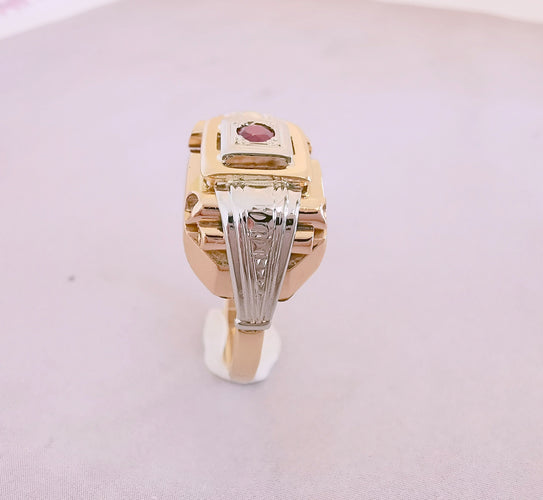 Bague Bague Tank Rubis 58 Facettes AA 1499