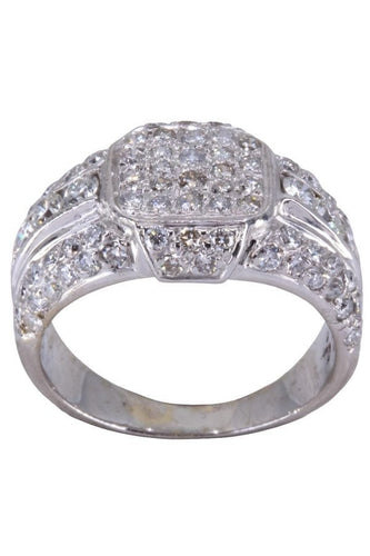 Bague 55 CHEVALIÈRE DIAMANTS 58 Facettes 075741