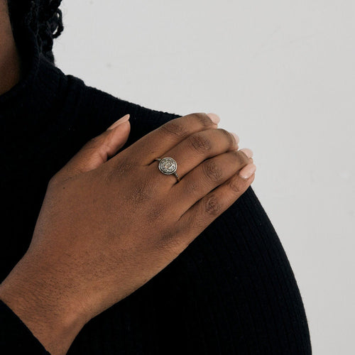 Bague 59 Bague ancienne 2 ors Diamants 58 Facettes EL2-128