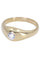 Bague 59 JONC ANGLAIS OR JAUNE DIAMANT 58 Facettes 078151