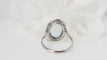 Bague Bague Pompadour en platine, aigue marine et diamants 58 Facettes
