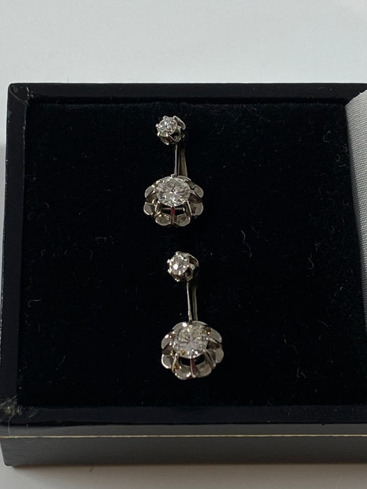 Boucles d'oreilles Dormeuses diamants 58 Facettes