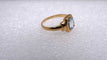 Bague 54 Bague or et aigue-marine 58 Facettes 11719