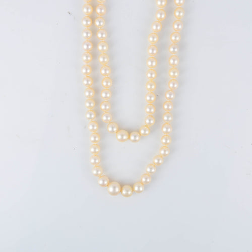 Collier Collier deux rangs de perles de culture 58 Facettes