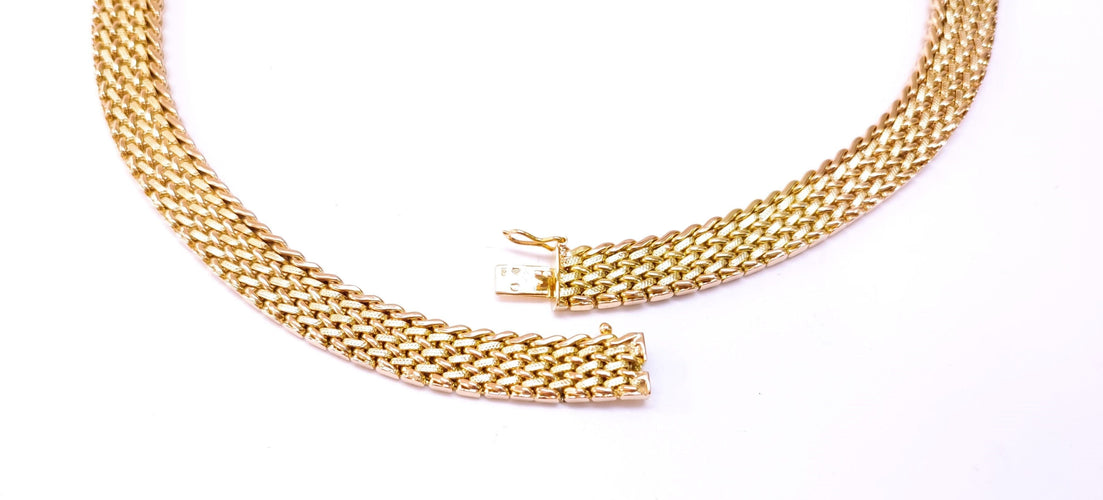 Collier Collier plat en or jaune 58 Facettes RA-543/1