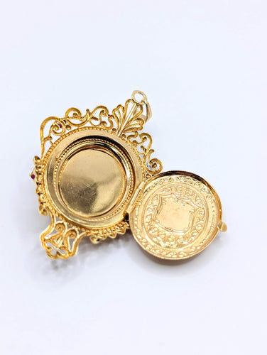 Pendentif Pendentif à secrets XIXe 58 Facettes