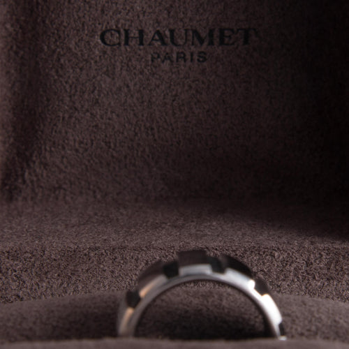 Bague 51 Bague Chaumet, “Class One”, or blanc, diamants 58 Facettes