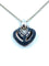 Collier Bvlgari. Pendentif Doppio Cuore or blanc et diamants 58 Facettes