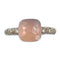 Bague POMELLATO - bague Nudo , quartz rose, diamants bruns 58 Facettes