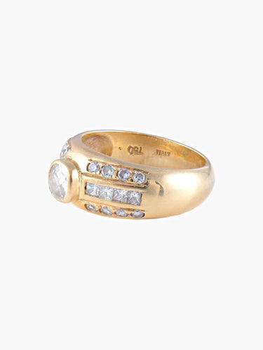 Bague 52.5 Bague Jonc Diamants 58 Facettes