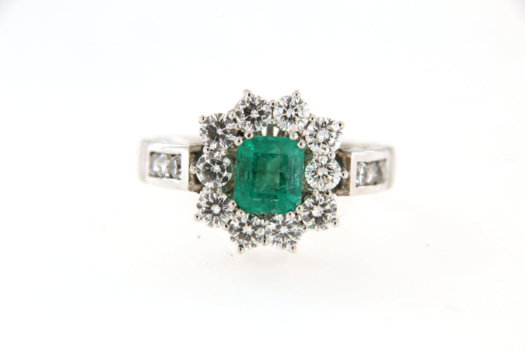 Bague Bague Marguerite Emeraude 58 Facettes 6380j