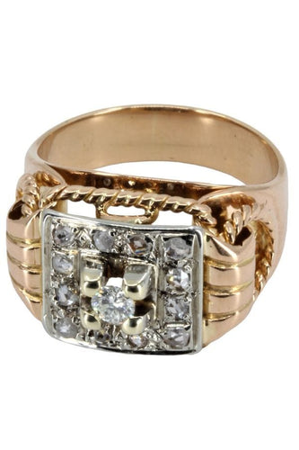 Bague 50 BAGUE ANCIENNE DIAMANTS 58 Facettes 053091