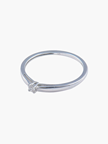 Bague Bague COMPLICE Solitaire Or blanc 58 Facettes