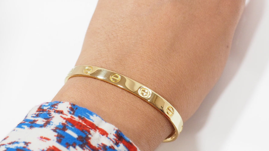 Bracelet 18 Bracelet Cartier Love "vintage" en or jaune 58 Facettes 32199