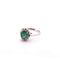 Bague Bague  Emeraude ovale et diamants 58 Facettes