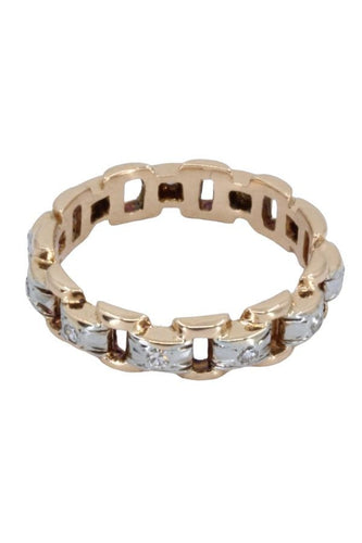 Bague ALLIANCE ANCIENNE DIAMANTS 58 Facettes 059821