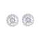 Boucles d'oreilles Paire de puces d'oreilles Diamants 58 Facettes