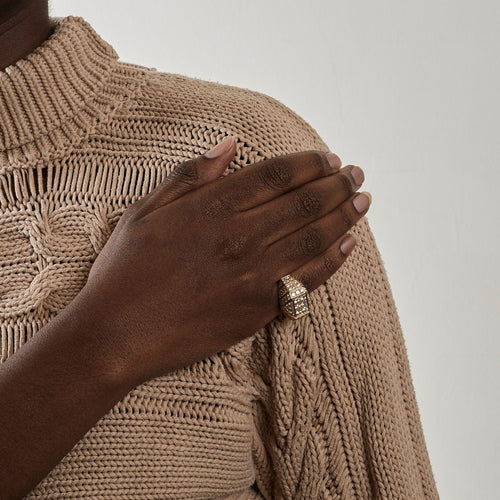 Bague 54 CARTIER – Bague dôme Diamants 58 Facettes