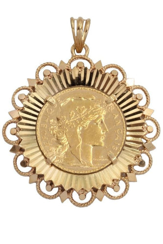 Pendentif PENDENTIF 20 FRANCS MARIANNE 58 Facettes 059061