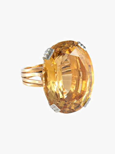 Bague 50.5 Bague Citrine 58 Facettes