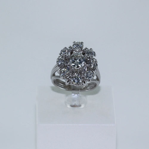 Bague 50 Bague marguerite en diamants 58 Facettes