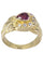 Bague 55 BAGUE MODERNE RUBIS ET DIAMANTS 58 Facettes 065021