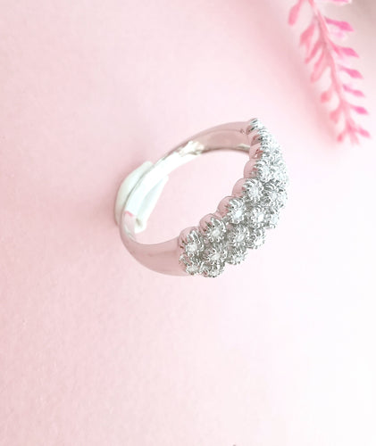 Bague Bague Diamants Or Blanc 58 Facettes AA 1571