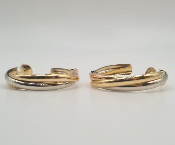 Boucles d'oreilles Boucles d'oreilles 3 ors 18 carats 58 Facettes