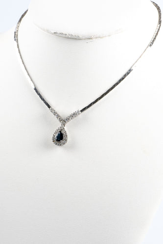 Collier Parure diamants et saphirs 58 Facettes CLDSABODSAOC56-1