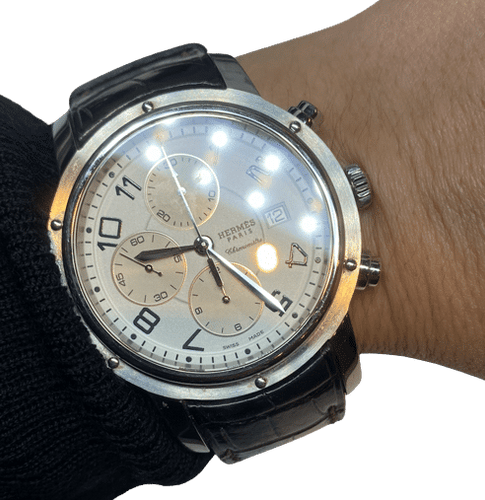 Montre MONTRE HERMES CLIPPER CHRONOGRAPHE AUTOMATIQUE 58 Facettes
