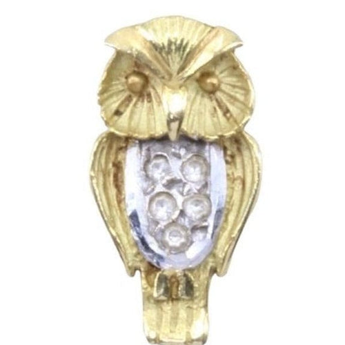 Pendentif PENDENTIF ANCIEN HIBOU DIAMANTS 58 Facettes 069721