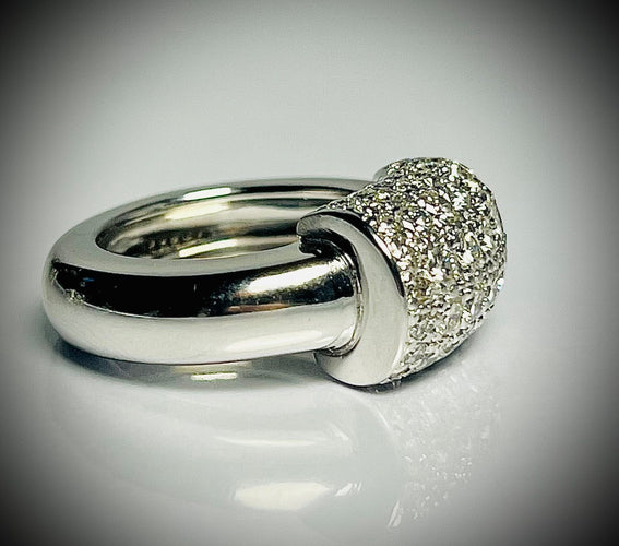 Bague 52 Bague Pavage Diamants 58 Facettes F5LP26