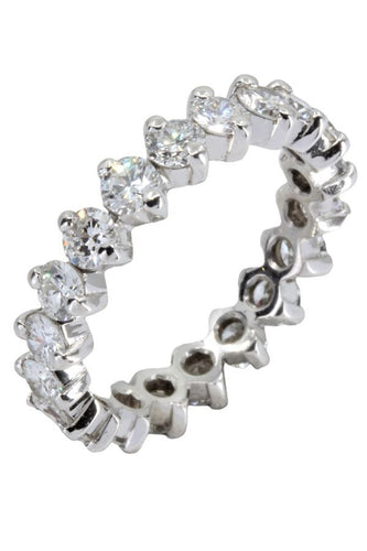 Bague ALLIANCE MODERNE DIAMANTS 58 Facettes 050861