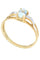Bague BAGUE MODERNE AIGUE-MARINE ET DIAMANTS 58 Facettes 054141