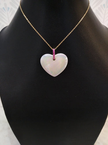 Pendentif Pendentif Cœur Nacre ISABELLE LANGLOIS 58 Facettes