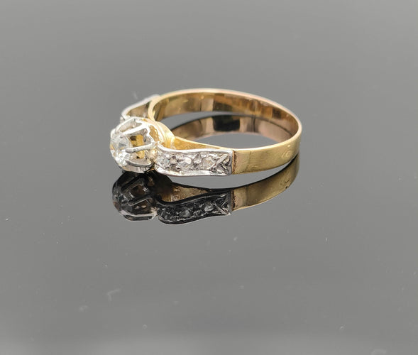 Bague 52.5 Bague solitaire 2 Ors Diamant 58 Facettes