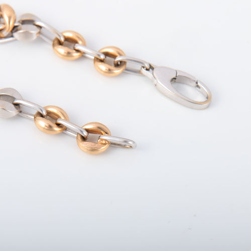 Bracelet Bracelet en or blanc et jaune Diamants 58 Facettes