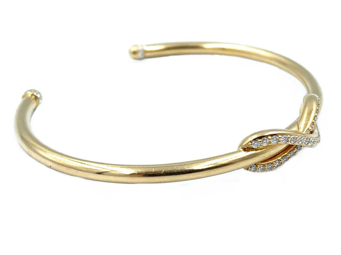 Bracelet TIFFANY & Co. Bracelet Infinity or et diamants 58 Facettes